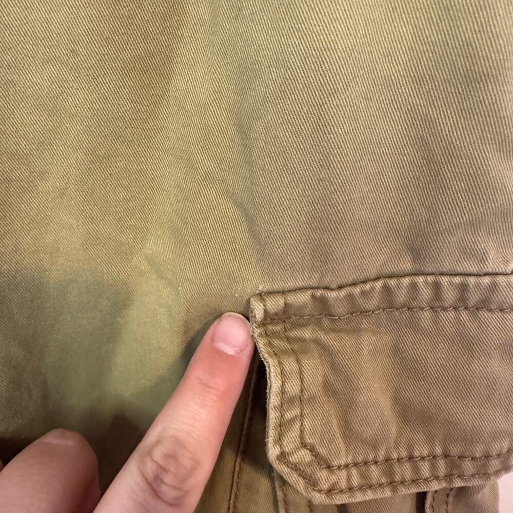 Aeropostale Mens Tan Cargo Shorts Size 34 Pockets Drawstring Utility Casual - Picture 6 of 13